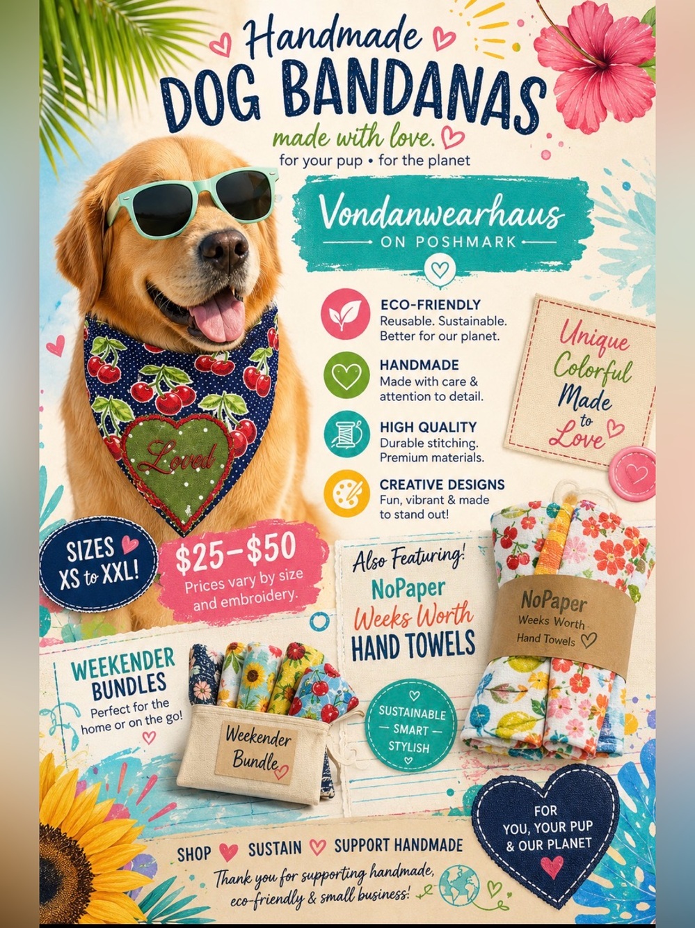 Handmade Dog Bandana - Special Requests!